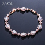 Water Drop CZ Stone Bracelet for Women FSBP2014