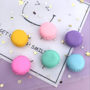 20mm Soft Pottery Macaron Pendant Resin DIY Earrings Necklace Decor 10 PCs