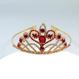 Red Love Crystal Crown Princess Birthday Gift