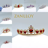 Red Love Crystal Crown Princess Birthday Gift