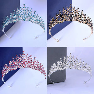 Baroque Crystal Rhinestone Wedding Crown