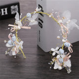 Flower Headbands Braided Hair Vine Pearl Headpiece Hair Ornament