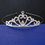 Crystal Bridal Crown Princess Pearls Birthday Wedding Hair Accessories