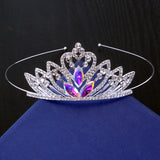 Crystal Bridal Crown Princess Pearls Birthday Wedding Hair Accessories