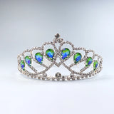 Colorful Crystal Crown Party Jewelry Princess Birthday Hair Band