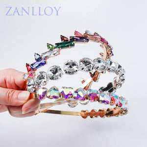Crystal Hair Bands Bridal Wedding Tiaras And Crowns Women Hair Jewelry