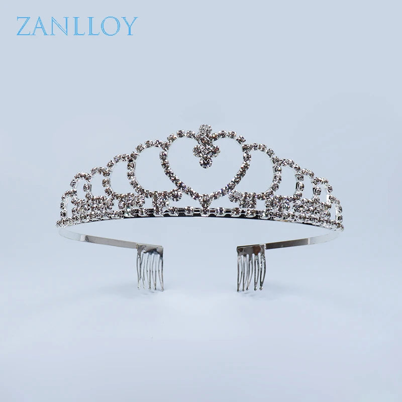 Crystal Bridal Wedding Crown Princess Tiara Birthday Hair Accessories