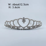 Crystal Bridal Wedding Crown Princess Tiara Birthday Hair Accessories