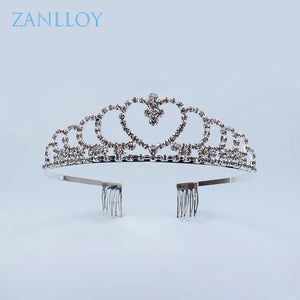 Crystal Bridal Wedding Crown Princess Tiara Birthday Hair Accessories