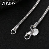 1MM/2MM/3MM Snake Chain Necklaces 925 Silver