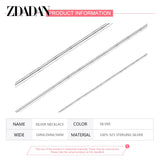 1MM/2MM/3MM Snake Chain Necklaces 925 Silver