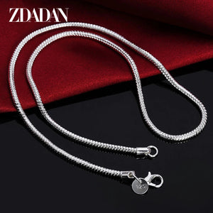 1MM/2MM/3MM Snake Chain Necklaces 925 Silver