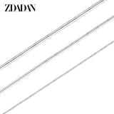 1MM/2MM/3MM Snake Chain Necklaces 925 Silver