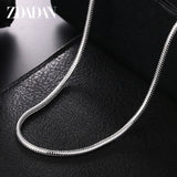 1MM/2MM/3MM Snake Chain Necklaces 925 Silver