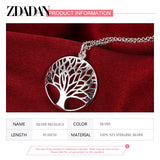 925 Silver Tree Of Life Necklace Wedding Jewelry