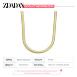 24K 6MM Snake Chain Necklace Men's Party Jewelry