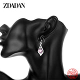 925 Silver Amethyst Drop Earrings For Women
