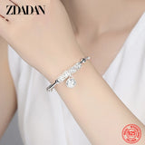 925 Silver Bell Adjustable Bracelet for Women