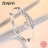 925 Silver Bell Adjustable Bracelet for Women