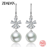 925 Silver Pearl Drop Earring Wedding Jewelry