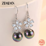 925 Silver Pearl Drop Earring Wedding Jewelry