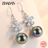 925 Silver Pearl Drop Earring Wedding Jewelry