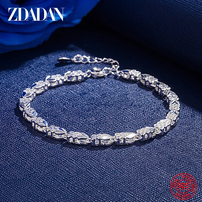 925 Silver Bracelet Chains For Women Wedding Jewelry