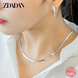 925 Silver Necklace 4MM Snake Chain Men & Women
