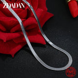 925 Silver Necklace 4MM Snake Chain Men & Women