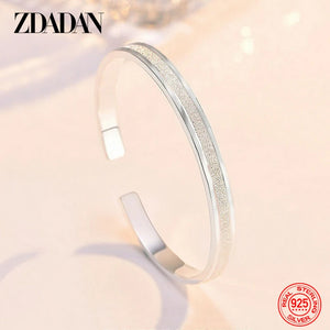 925 Silver Cuff Bracelet Bangle for Women