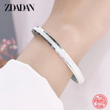 925 Silver Cuff Bracelet Bangle for Women
