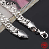 925 Silver 10MM Punk Necklace 20/24 Inches