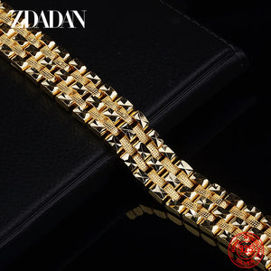 925 Silver 18K 15mm Bracelet Women Men Jewelry Gift
