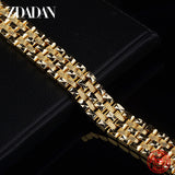925 Silver 18K 15mm Bracelet Women Men Jewelry Gift