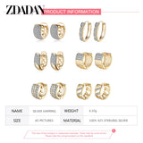 925 Silver 18K Hoop Earrings For Women