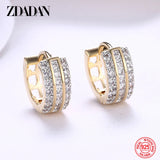 925 Silver 18K Hoop Earrings For Women