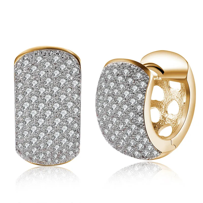 925 Silver 18K Hoop Earrings For Women