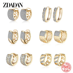 925 Silver 18K Hoop Earrings For Women