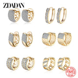 925 Silver 18K Hoop Earrings For Women