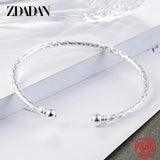 925 Silver 18K Cuff Bracelet for Women Wedding Jewelry
