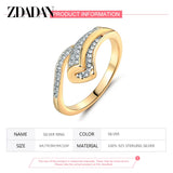 925 Silver Zircon Rings For Women