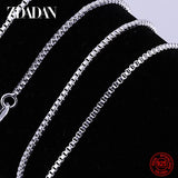 925 Silver 1mm Box Chain Men Women Jewelry Accessories
