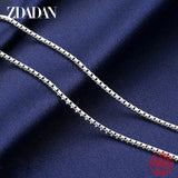 925 Silver 1mm Box Chain Men Women Jewelry Accessories