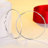 925 Sterling Silver Big Hoop Earrings For Women