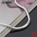 925 Silver Snake Bracelet Men Women Party Jewelry Gift