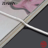 925 Silver Snake Bracelet Men Women Party Jewelry Gift