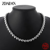 925 Silver Bead Necklace Men Women Party Jewelry
