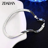 925 Silver Snake Chain Bracelet 4MM for Women Men