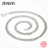 925 Sterling Silver Punk Necklace For Men Women Jewelry Accessories