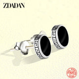 925 Silver Round Stud Earrings 6mm 8mm